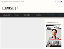 Tablet Screenshot of mensis.pl